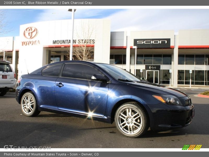 Blue Ribbon Metallic / Dark Charcoal Gray 2008 Scion tC