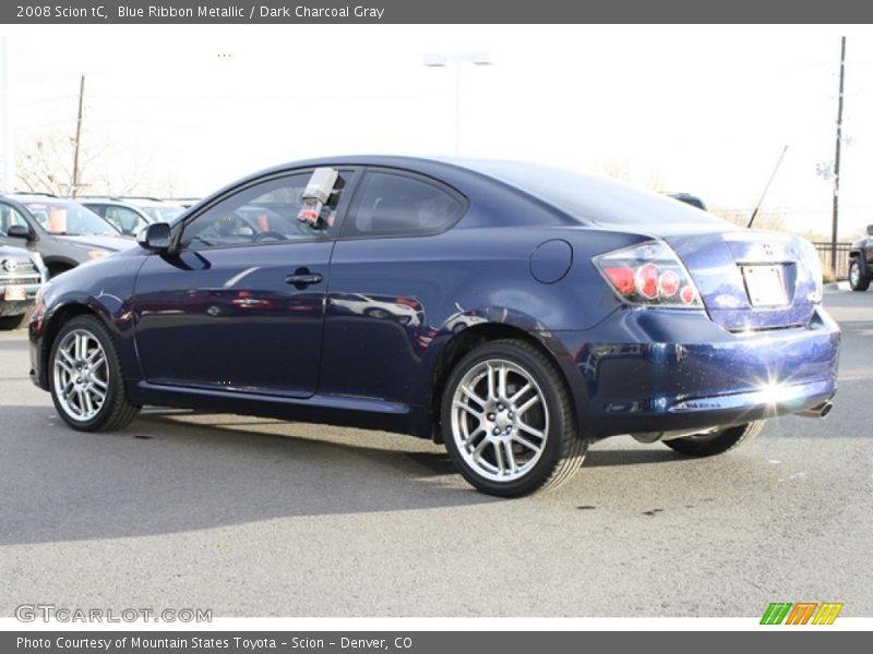 Blue Ribbon Metallic / Dark Charcoal Gray 2008 Scion tC