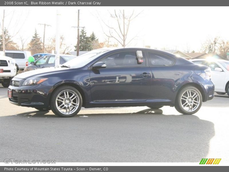 Blue Ribbon Metallic / Dark Charcoal Gray 2008 Scion tC