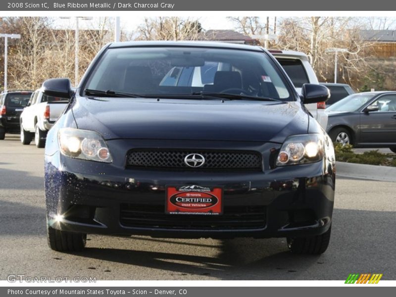 Blue Ribbon Metallic / Dark Charcoal Gray 2008 Scion tC