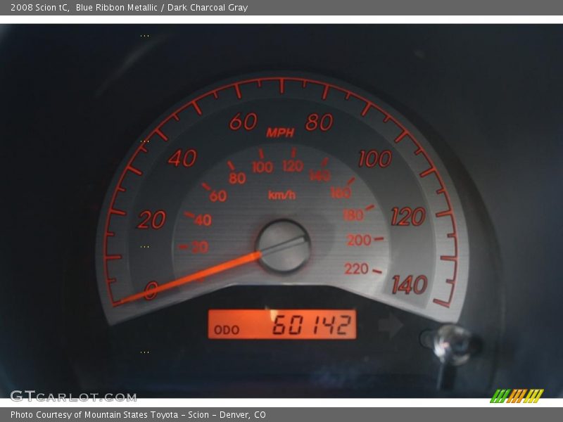 Blue Ribbon Metallic / Dark Charcoal Gray 2008 Scion tC