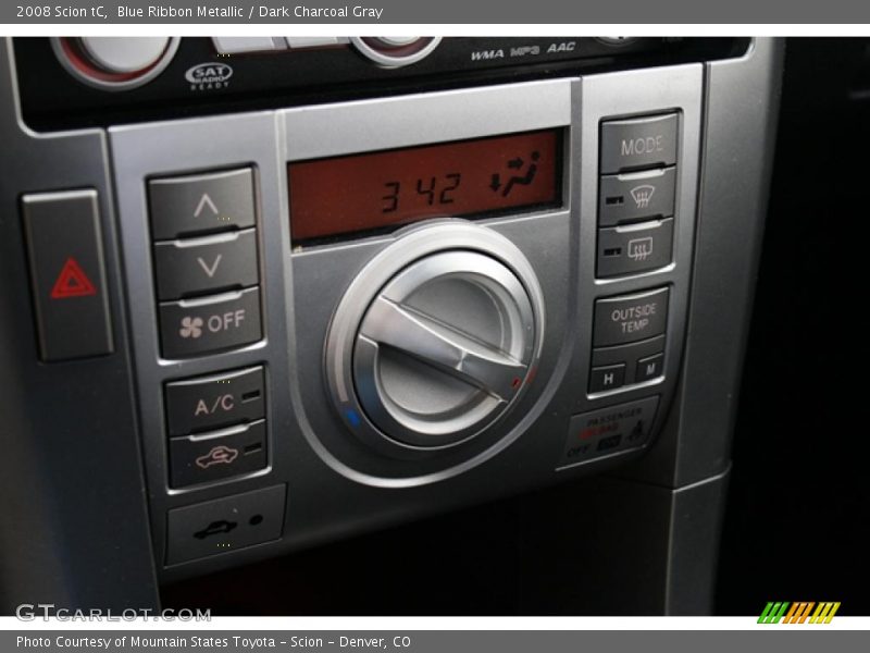 Blue Ribbon Metallic / Dark Charcoal Gray 2008 Scion tC