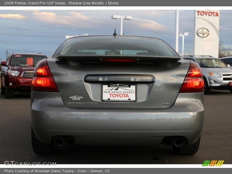 Shadow Gray Metallic / Ebony 2008 Pontiac Grand Prix GXP Sedan