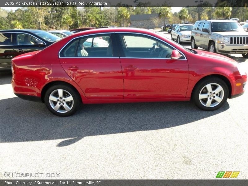 Salsa Red / Anthracite 2009 Volkswagen Jetta SE Sedan