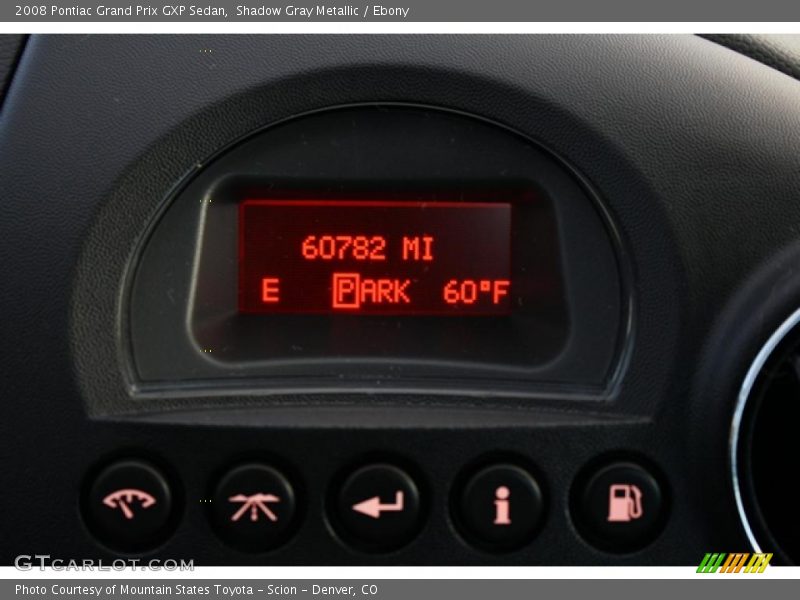 Shadow Gray Metallic / Ebony 2008 Pontiac Grand Prix GXP Sedan