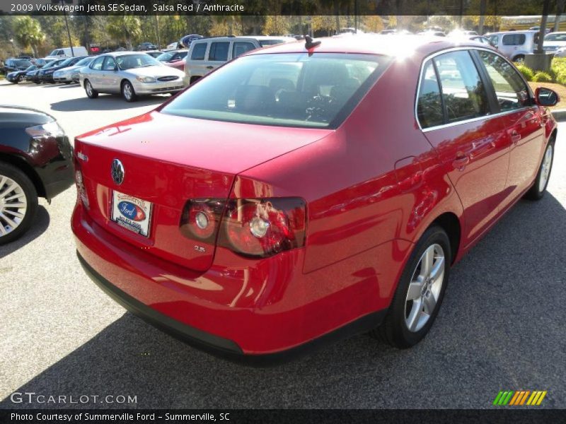 Salsa Red / Anthracite 2009 Volkswagen Jetta SE Sedan