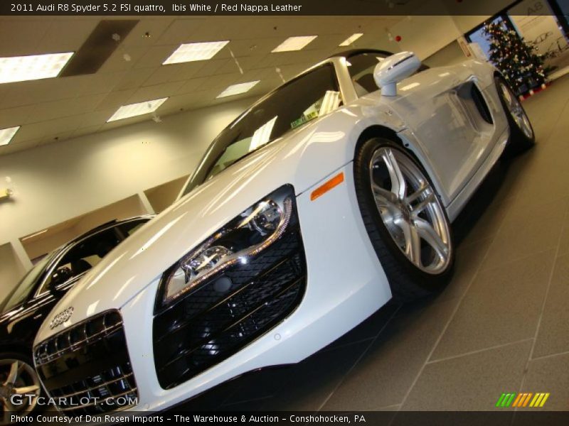 Ibis White / Red Nappa Leather 2011 Audi R8 Spyder 5.2 FSI quattro