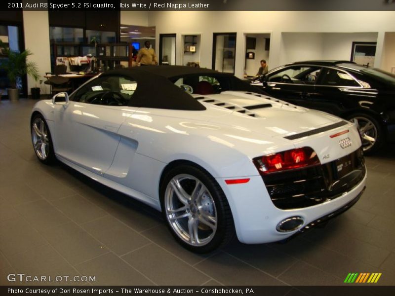 Ibis White / Red Nappa Leather 2011 Audi R8 Spyder 5.2 FSI quattro