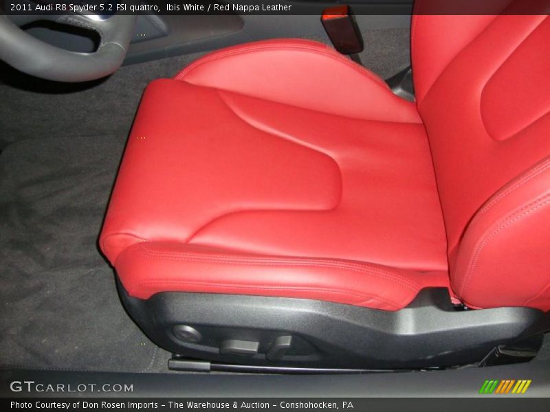  2011 R8 Spyder 5.2 FSI quattro Red Nappa Leather Interior
