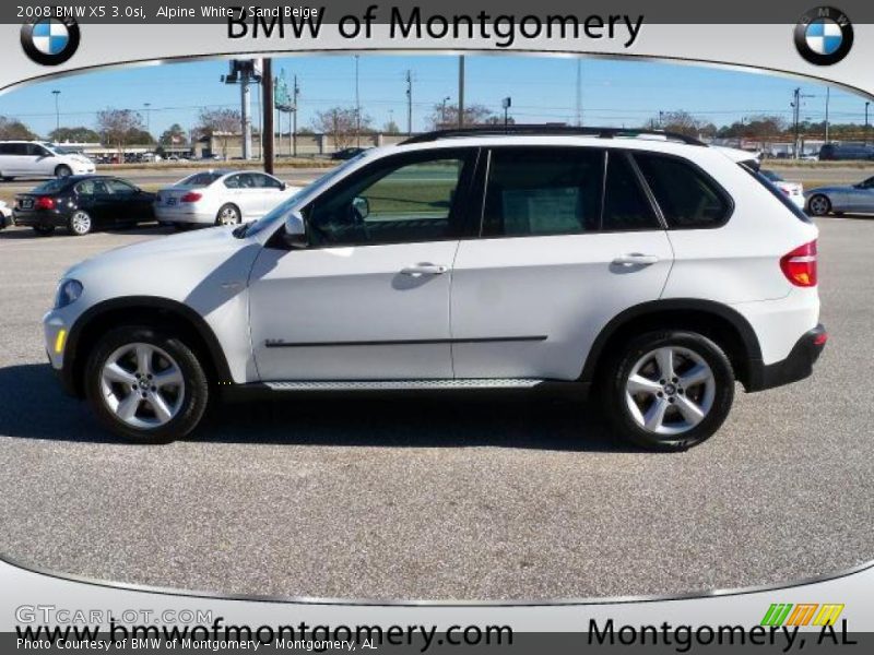 Alpine White / Sand Beige 2008 BMW X5 3.0si