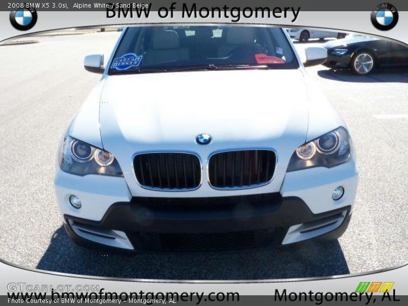 Alpine White / Sand Beige 2008 BMW X5 3.0si