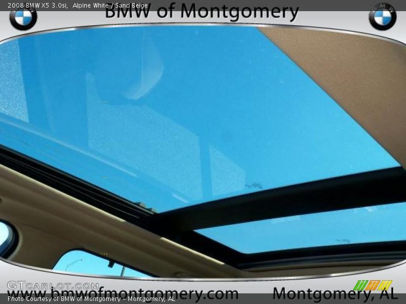 Alpine White / Sand Beige 2008 BMW X5 3.0si