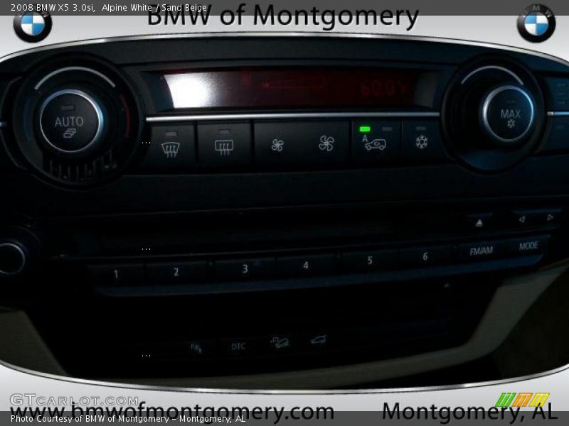 Alpine White / Sand Beige 2008 BMW X5 3.0si
