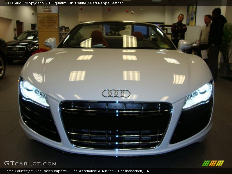 Ibis White / Red Nappa Leather 2011 Audi R8 Spyder 5.2 FSI quattro
