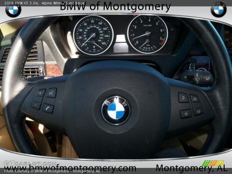 Alpine White / Sand Beige 2008 BMW X5 3.0si