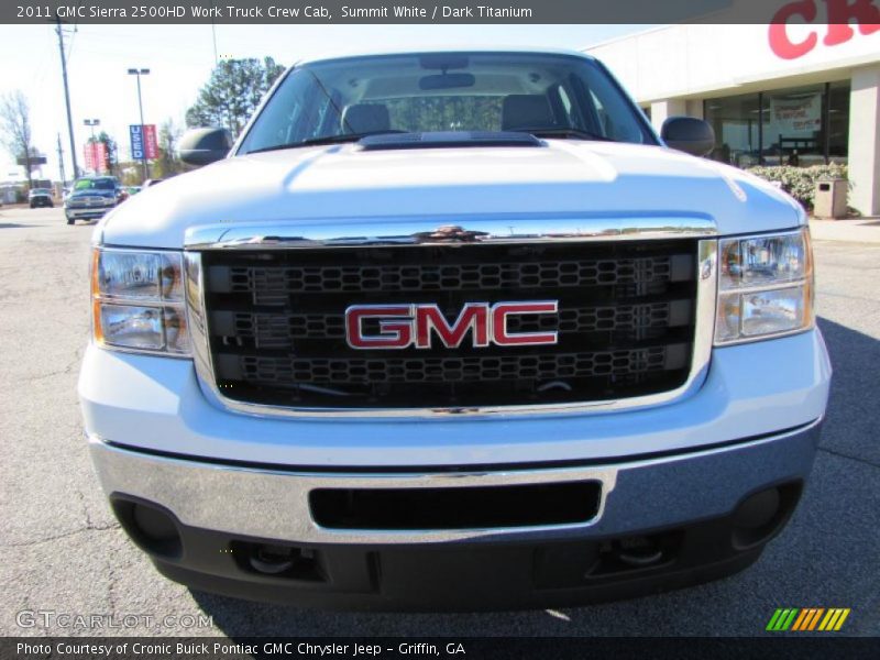 Summit White / Dark Titanium 2011 GMC Sierra 2500HD Work Truck Crew Cab