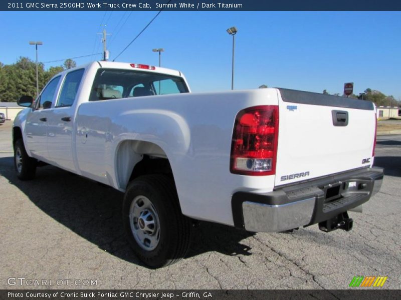 Summit White / Dark Titanium 2011 GMC Sierra 2500HD Work Truck Crew Cab