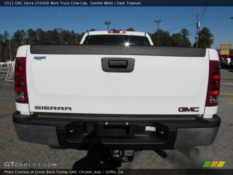 Summit White / Dark Titanium 2011 GMC Sierra 2500HD Work Truck Crew Cab