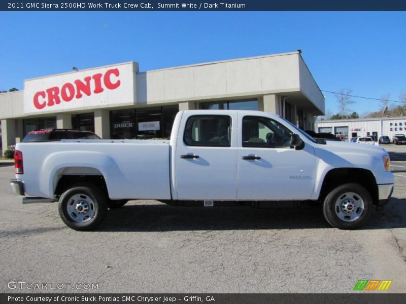 Summit White / Dark Titanium 2011 GMC Sierra 2500HD Work Truck Crew Cab
