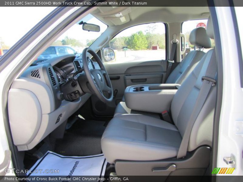 2011 Sierra 2500HD Work Truck Crew Cab Dark Titanium Interior