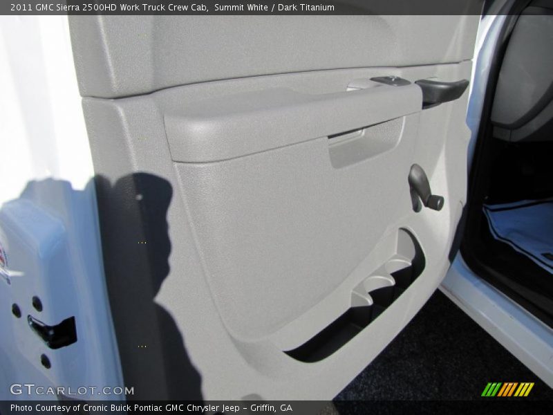 Summit White / Dark Titanium 2011 GMC Sierra 2500HD Work Truck Crew Cab