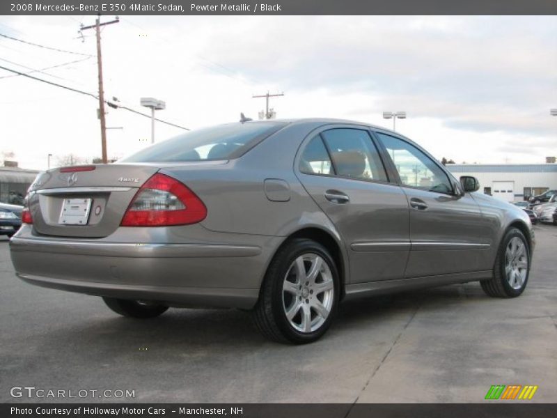 Pewter Metallic / Black 2008 Mercedes-Benz E 350 4Matic Sedan