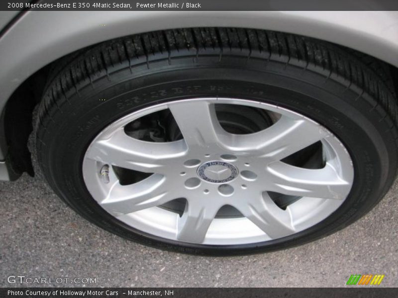 Pewter Metallic / Black 2008 Mercedes-Benz E 350 4Matic Sedan