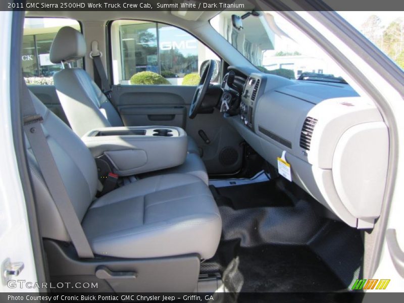  2011 Sierra 2500HD Work Truck Crew Cab Dark Titanium Interior