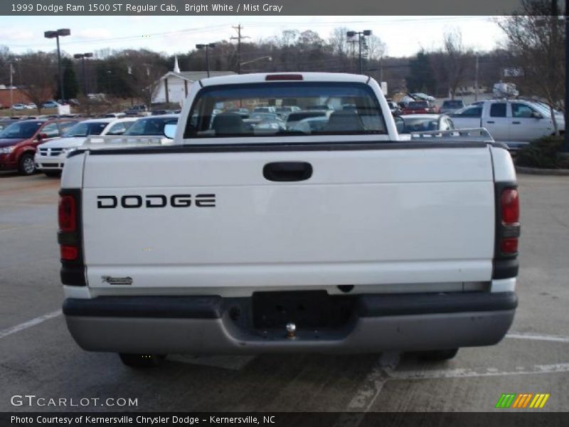 Bright White / Mist Gray 1999 Dodge Ram 1500 ST Regular Cab
