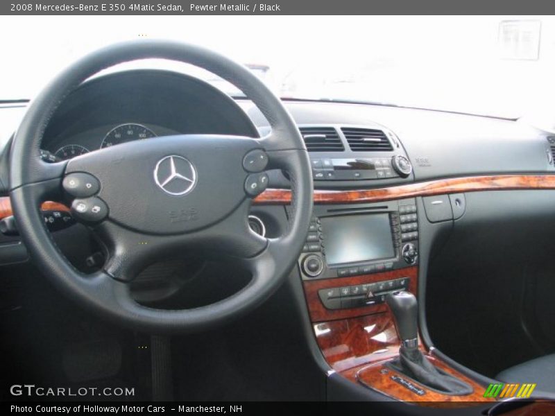 Pewter Metallic / Black 2008 Mercedes-Benz E 350 4Matic Sedan