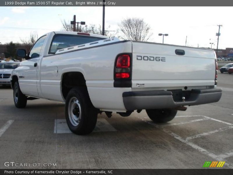 Bright White / Mist Gray 1999 Dodge Ram 1500 ST Regular Cab