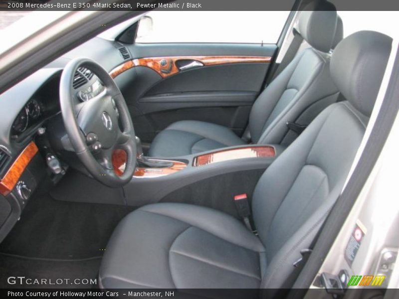 Pewter Metallic / Black 2008 Mercedes-Benz E 350 4Matic Sedan
