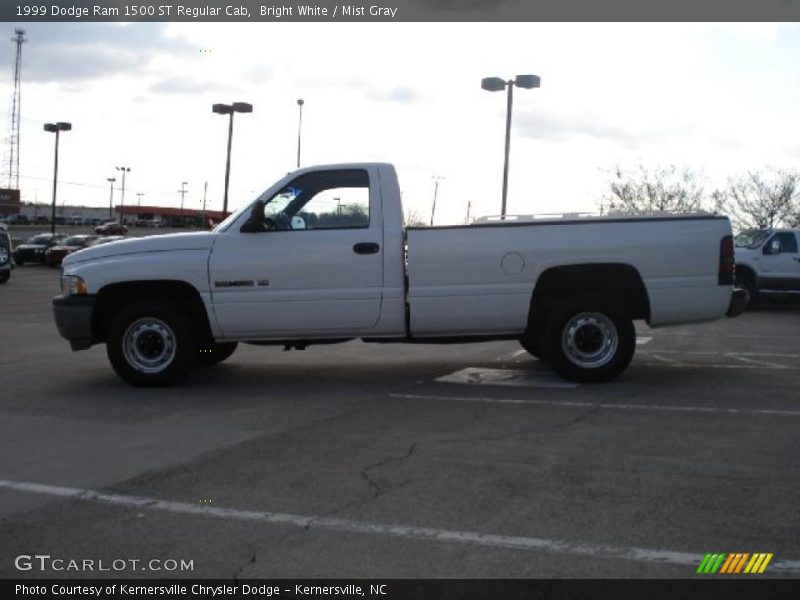 Bright White / Mist Gray 1999 Dodge Ram 1500 ST Regular Cab