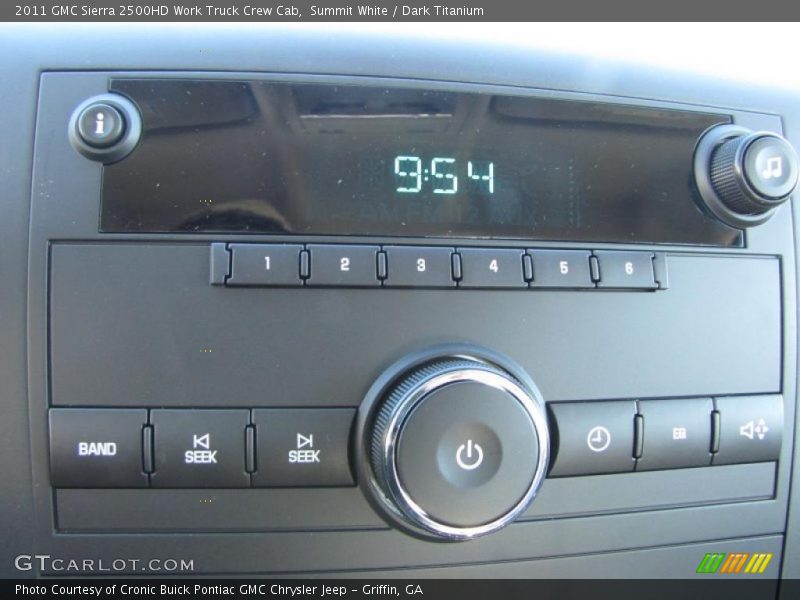 Summit White / Dark Titanium 2011 GMC Sierra 2500HD Work Truck Crew Cab