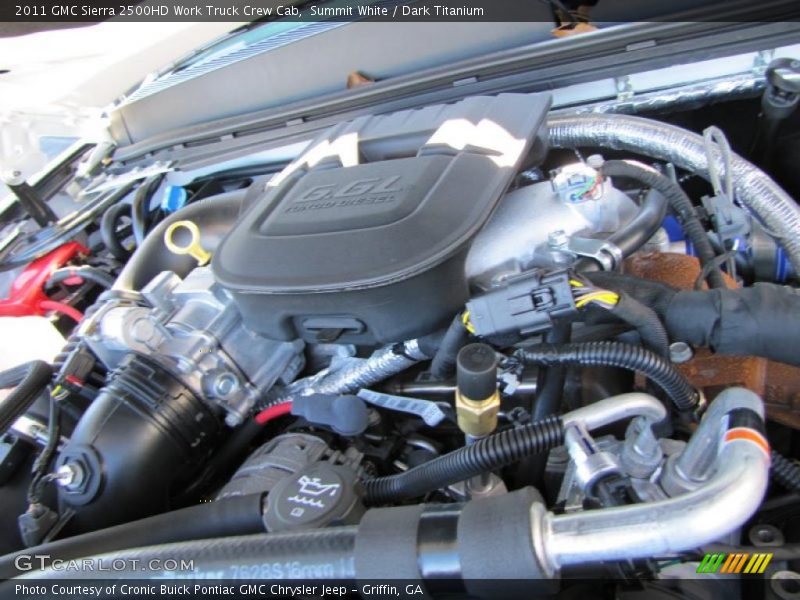 Summit White / Dark Titanium 2011 GMC Sierra 2500HD Work Truck Crew Cab