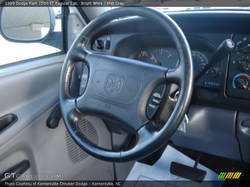Bright White / Mist Gray 1999 Dodge Ram 1500 ST Regular Cab