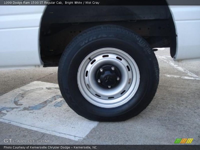 Bright White / Mist Gray 1999 Dodge Ram 1500 ST Regular Cab