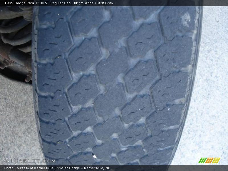 Bright White / Mist Gray 1999 Dodge Ram 1500 ST Regular Cab