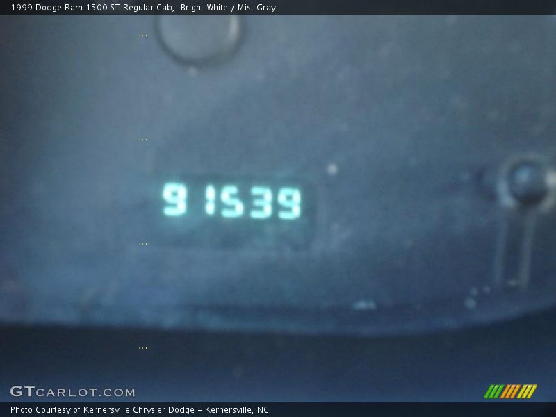 Bright White / Mist Gray 1999 Dodge Ram 1500 ST Regular Cab