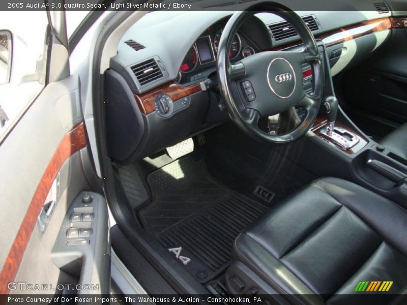 Light Silver Metallic / Ebony 2005 Audi A4 3.0 quattro Sedan