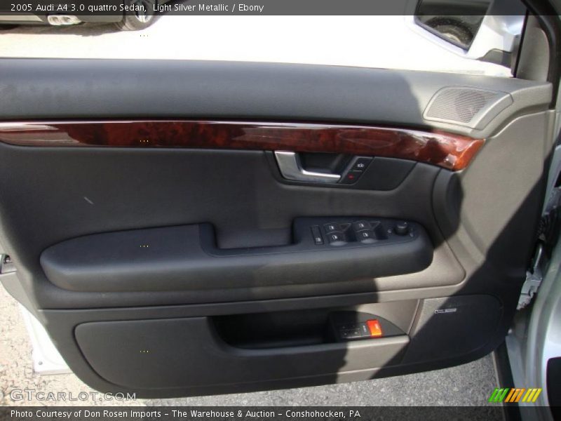 Light Silver Metallic / Ebony 2005 Audi A4 3.0 quattro Sedan