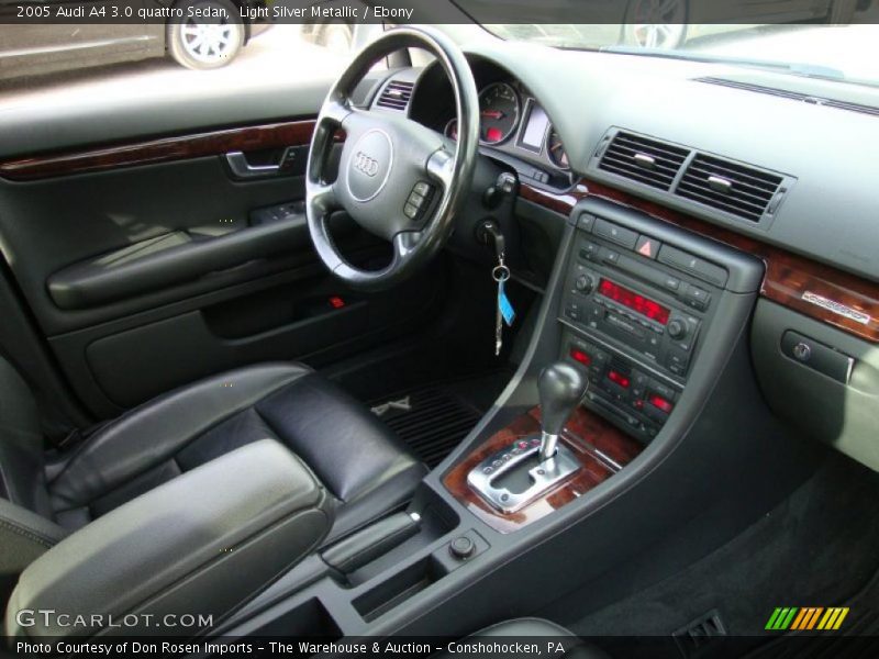 Light Silver Metallic / Ebony 2005 Audi A4 3.0 quattro Sedan