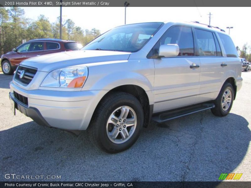 Starlight Silver Metallic / Gray 2003 Honda Pilot EX 4WD