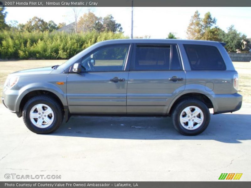 Nimbus Gray Metallic / Gray 2007 Honda Pilot LX