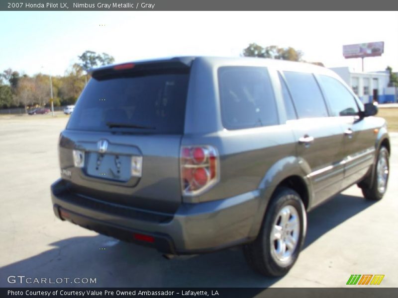 Nimbus Gray Metallic / Gray 2007 Honda Pilot LX