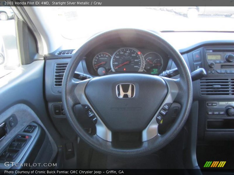 Starlight Silver Metallic / Gray 2003 Honda Pilot EX 4WD