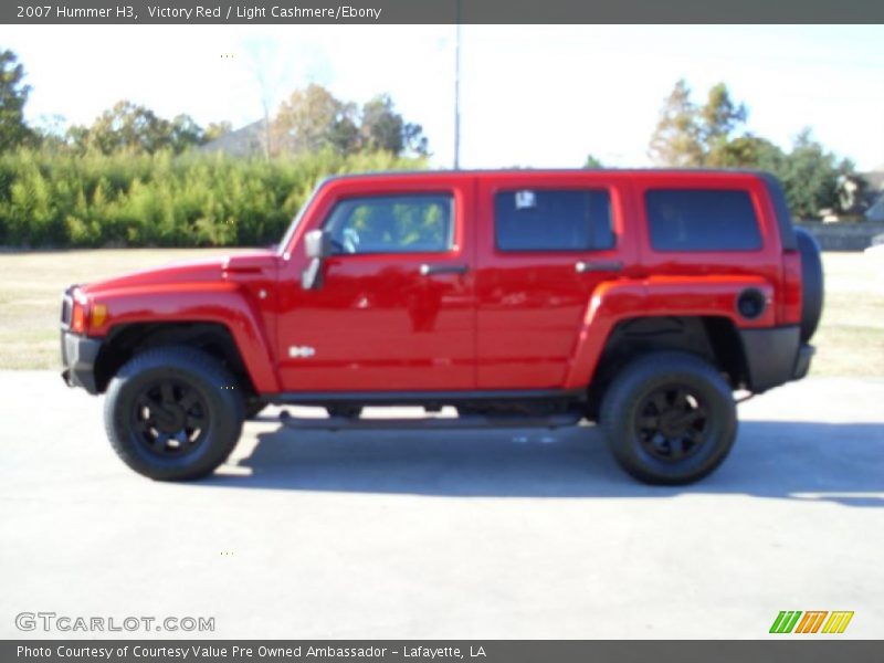 Victory Red / Light Cashmere/Ebony 2007 Hummer H3