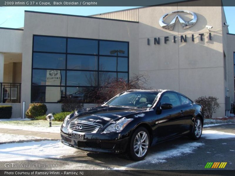 Black Obsidian / Graphite 2009 Infiniti G 37 x Coupe
