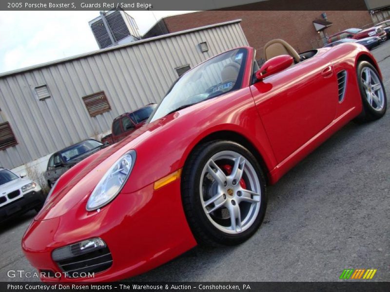 Guards Red / Sand Beige 2005 Porsche Boxster S