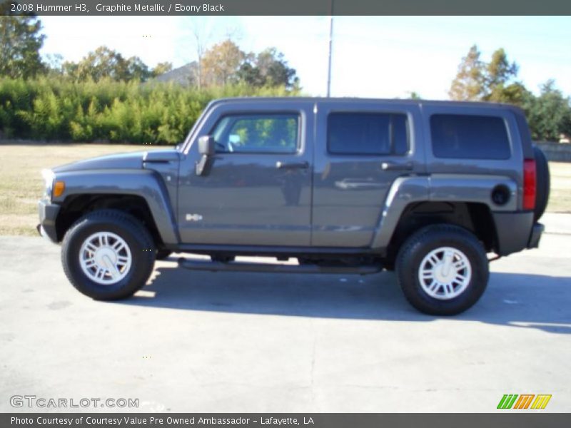 Graphite Metallic / Ebony Black 2008 Hummer H3